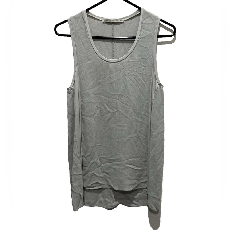 Transit Par Such Sleeveless Top Silk Blend Gray Women’s Size 2